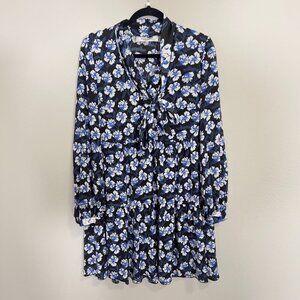 947 Diane Von Furstenberg Romi tiered floral-print crepe mini dress Size 10